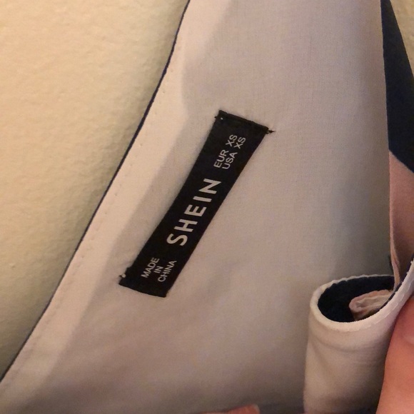 Shein double v-neck floral print slip dress xs - Picture 2 of 2